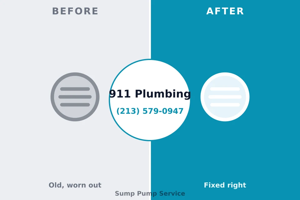 Before and after: plumbing repair Sackets Harbor, NY